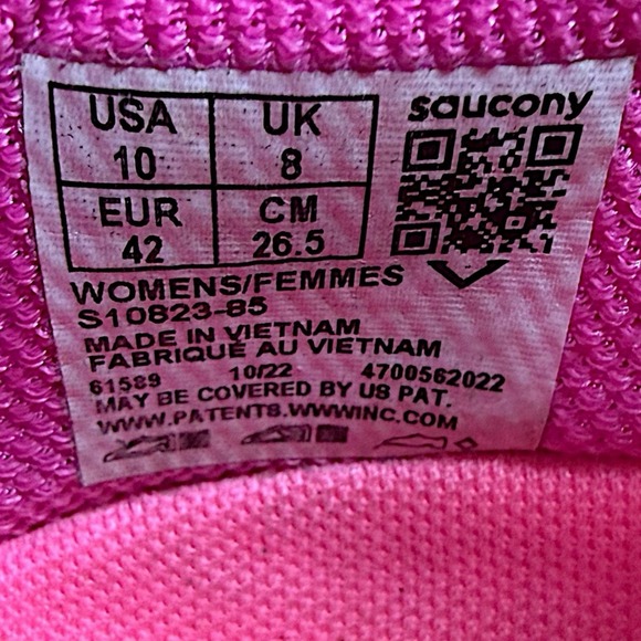 Saucony Kinvara 14 Women's Running Shoes Sneakers White Gravel Grey Size 10 - Picture 3 of 13